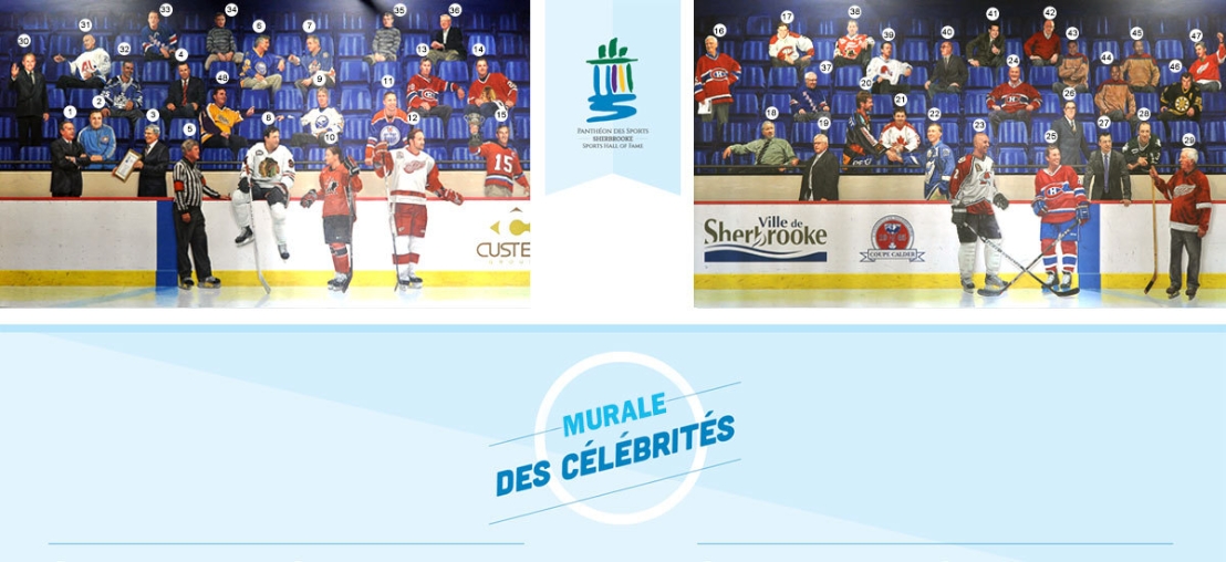 La murale des célébrités - Hockey