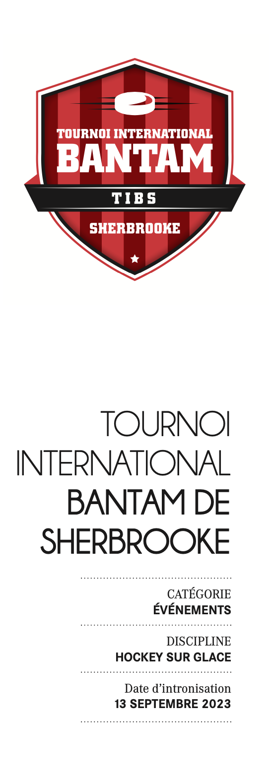 TOURNOI INTERNATIONAL BANTAM DE SHERBROOKE